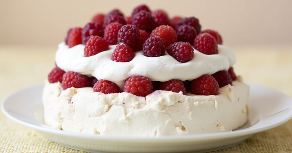 Pavlova aux fruits rouges