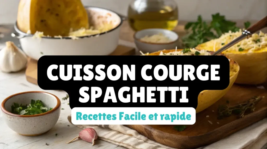 cuisson courge spaghetti