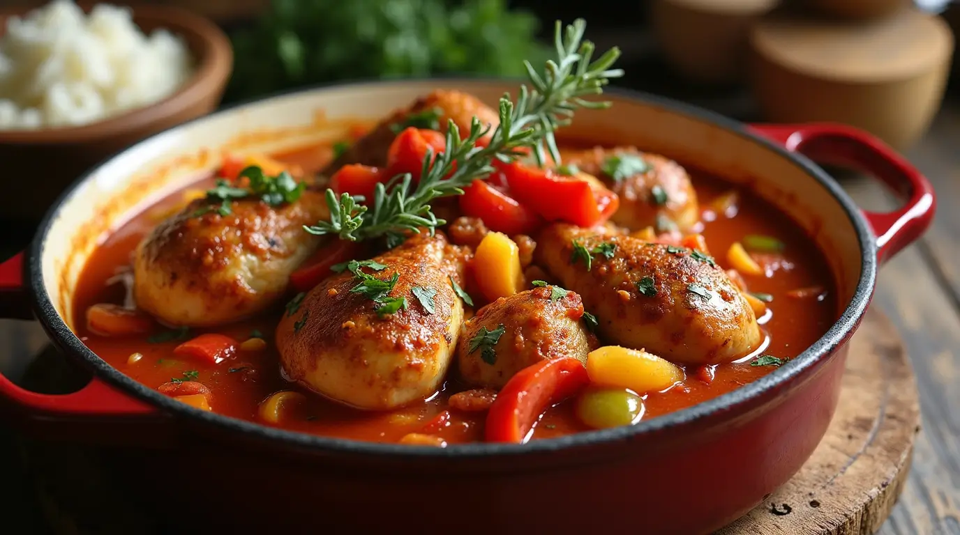 Poulet Basquaise