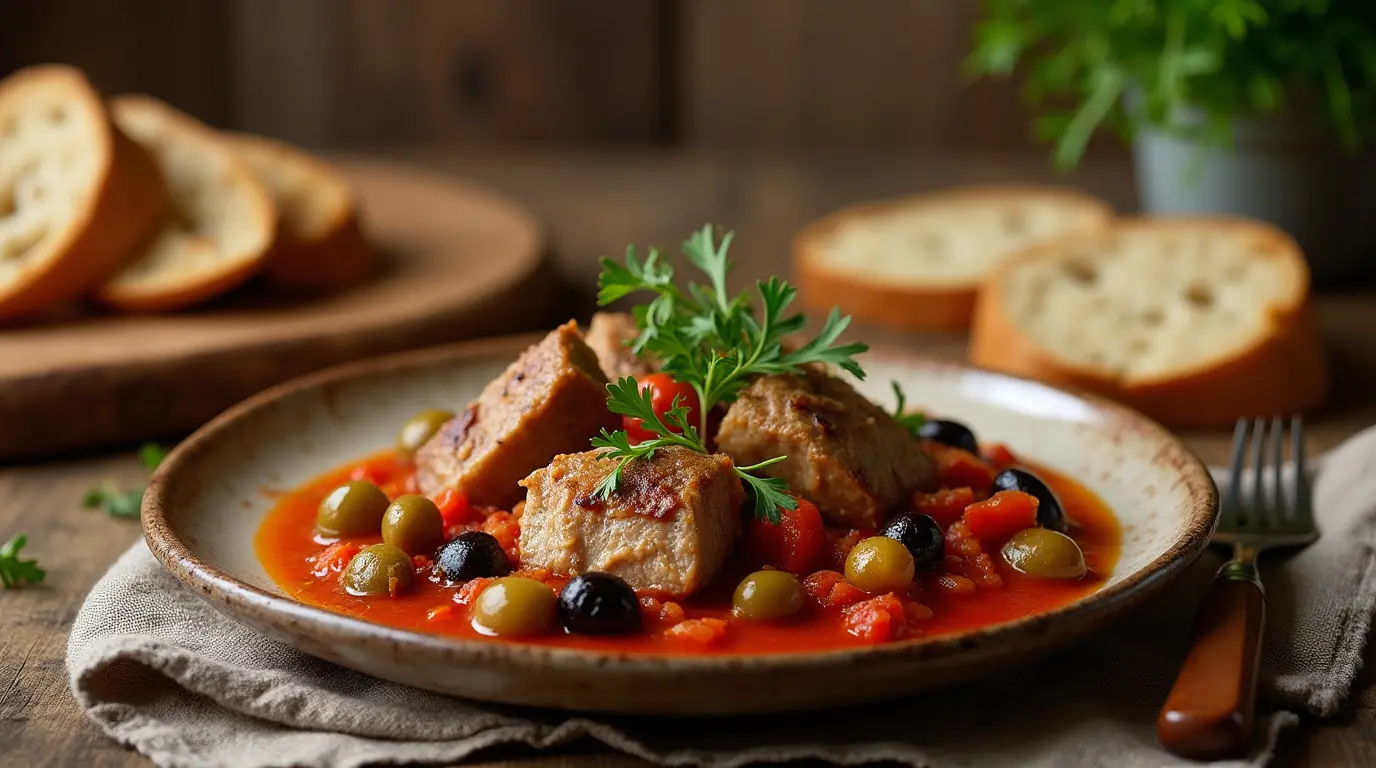 Recette Sauté de Veau aux Olives