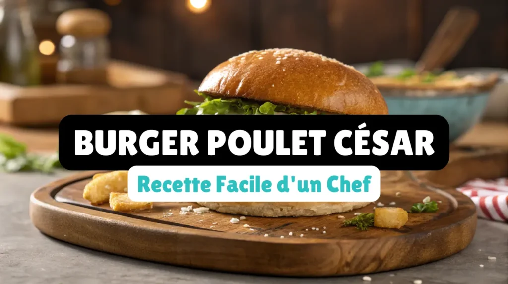 Burger Poulet César : Recette Facile d’un Chef