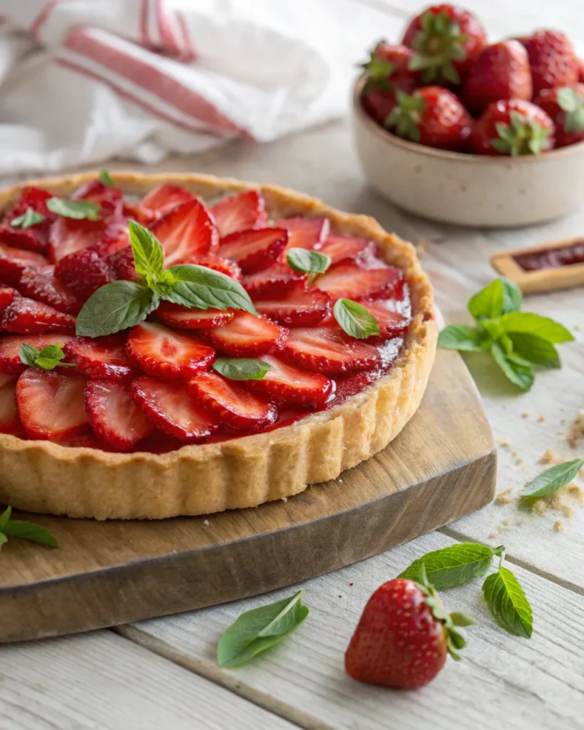 La tarte aux fraises traditionnelle