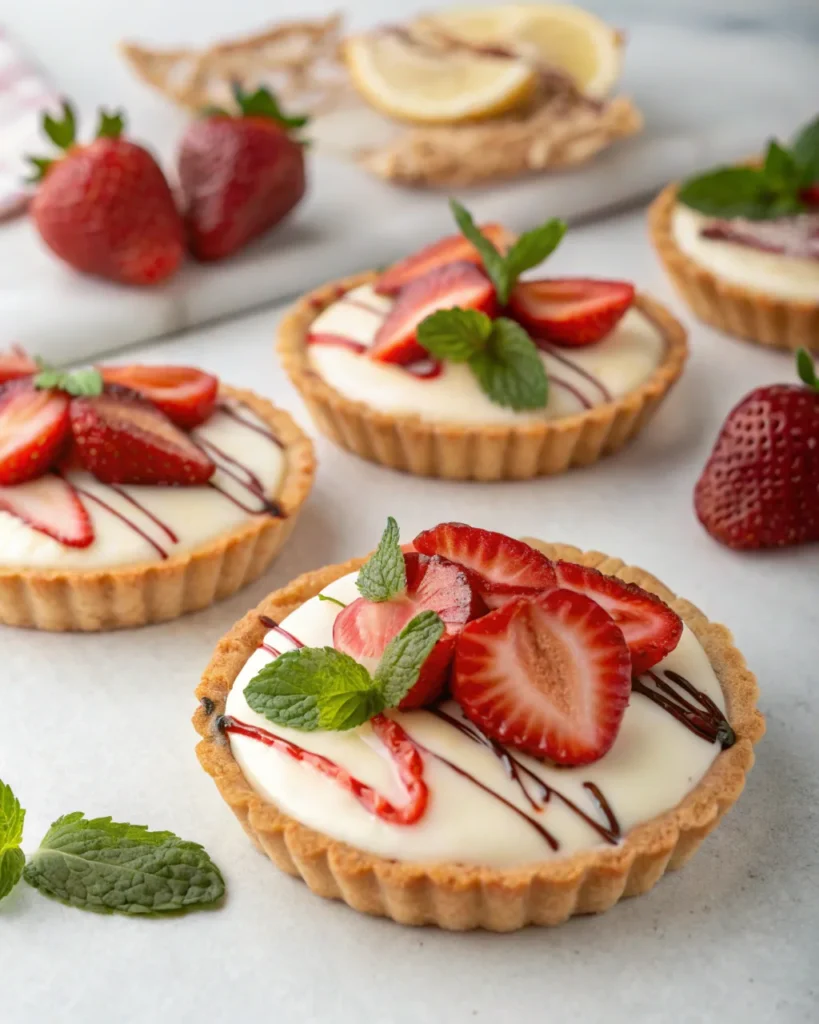 tartelettes express fraises-chocolat blanc