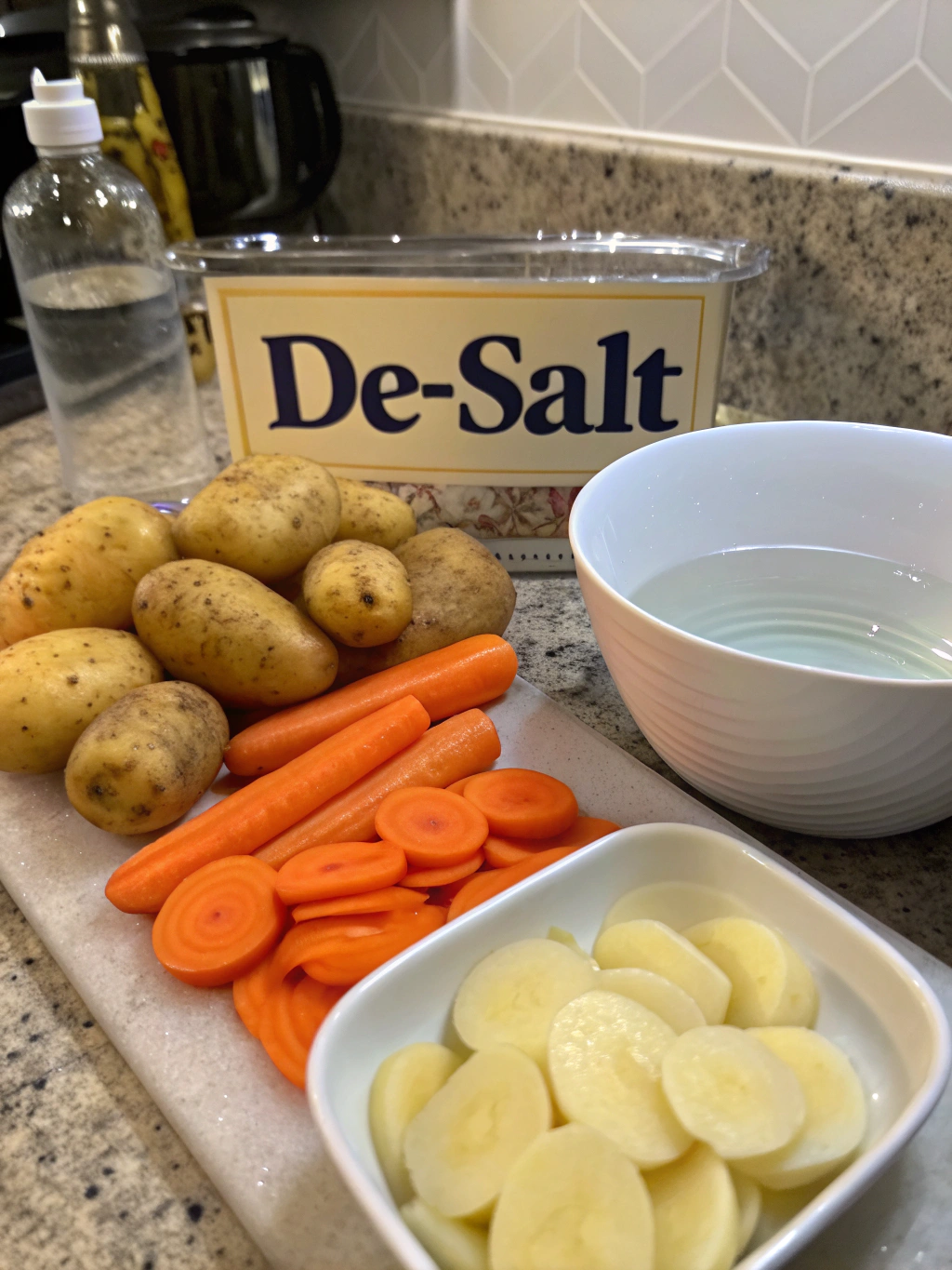 Ingrédients pour dessaler un plat