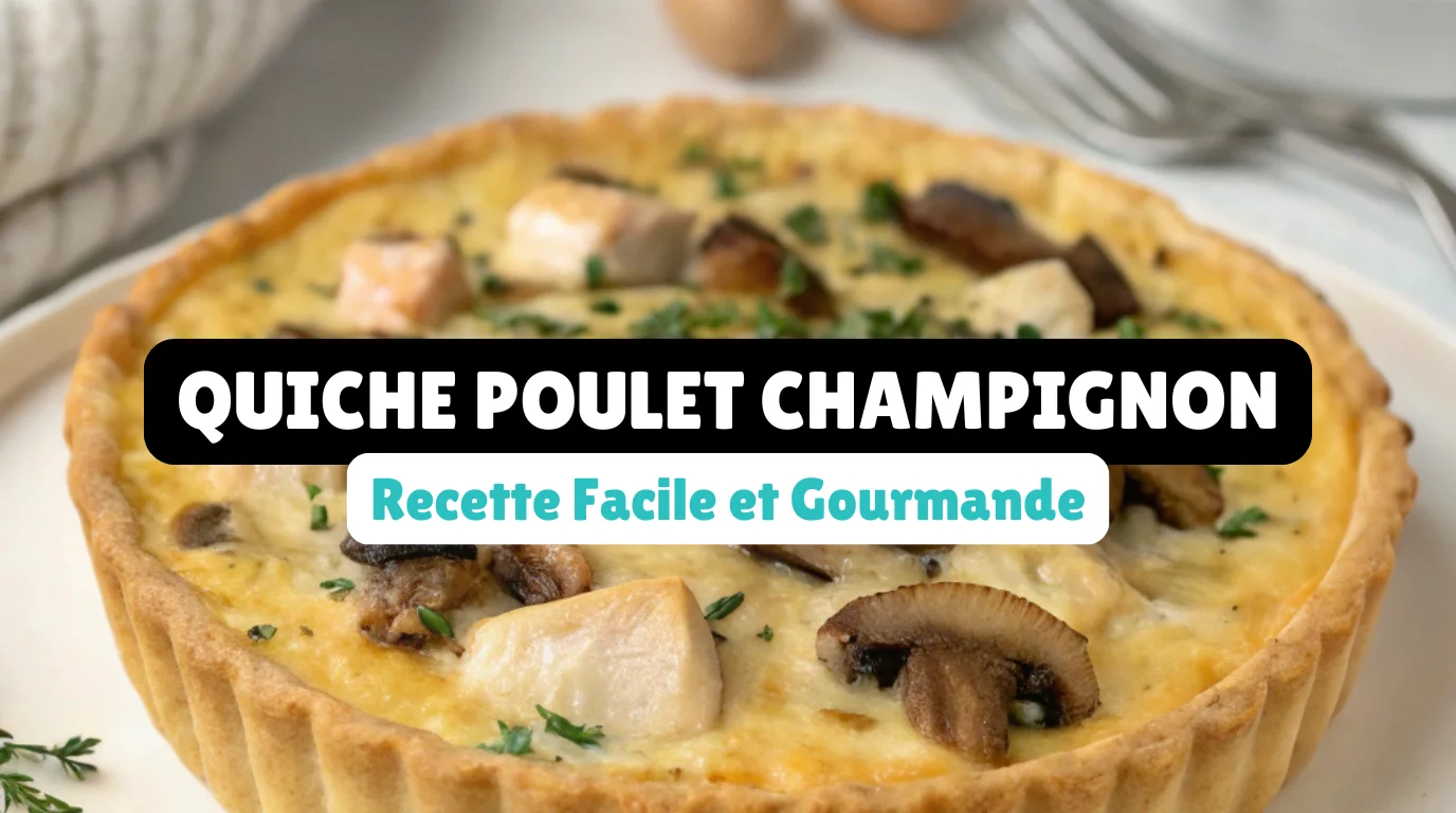 quiche poulet champignon
