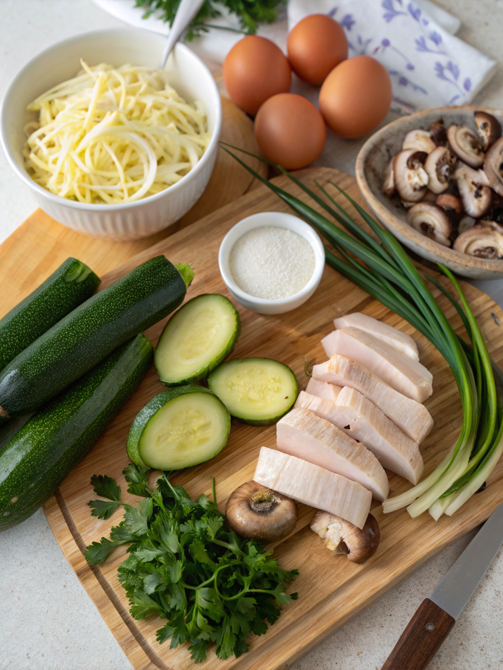 quiche poulet courgette