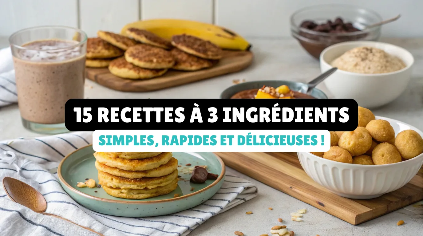 15 Recettes à 3 Ingrédients