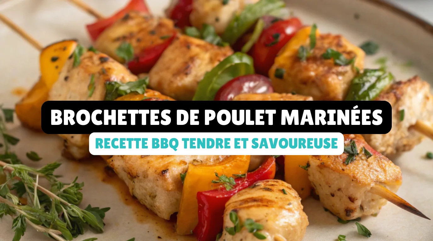 Brochettes de Poulet Marinées