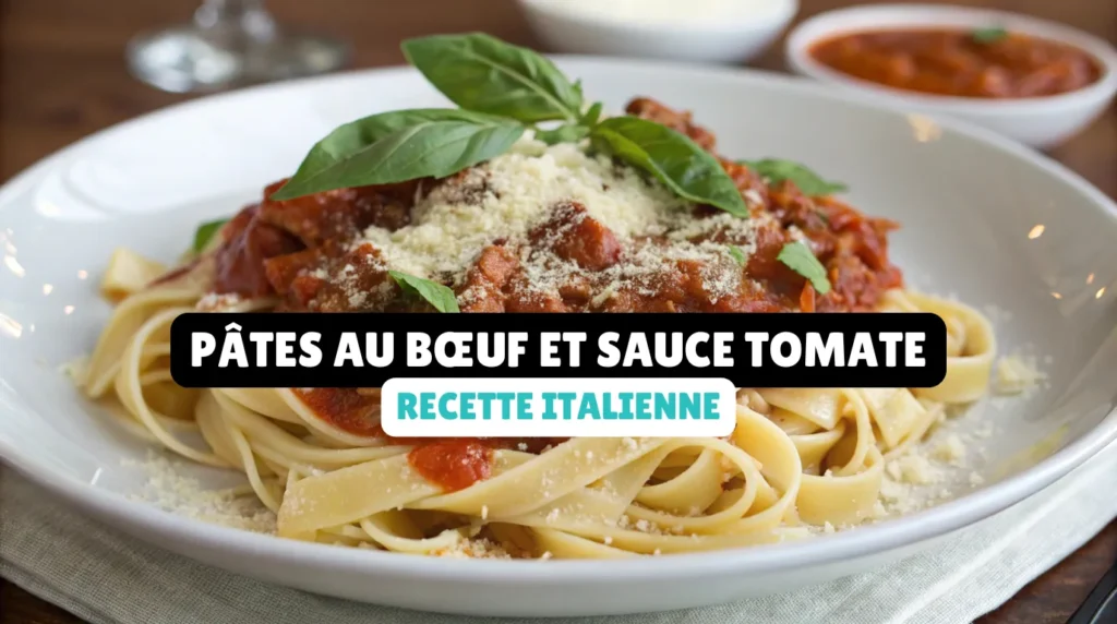 Pâtes au Bœuf et Sauce Tomate Maison – Recette Italienne