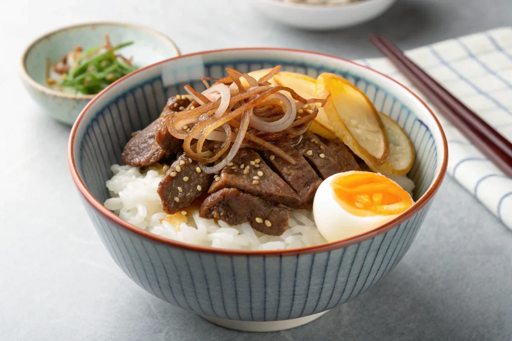 Beef Bowl Japonais (Gyudon)