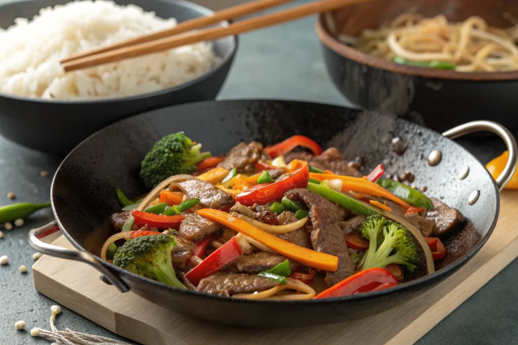 Wok de Bœuf aux Légumes Croquants
