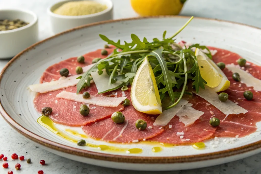 Carpaccio de Bœuf à l'Italienne