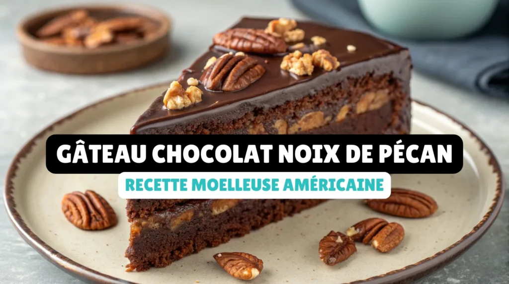 Gâteau Chocolat Noix de Pécan : Recette Moelleuse Américaine