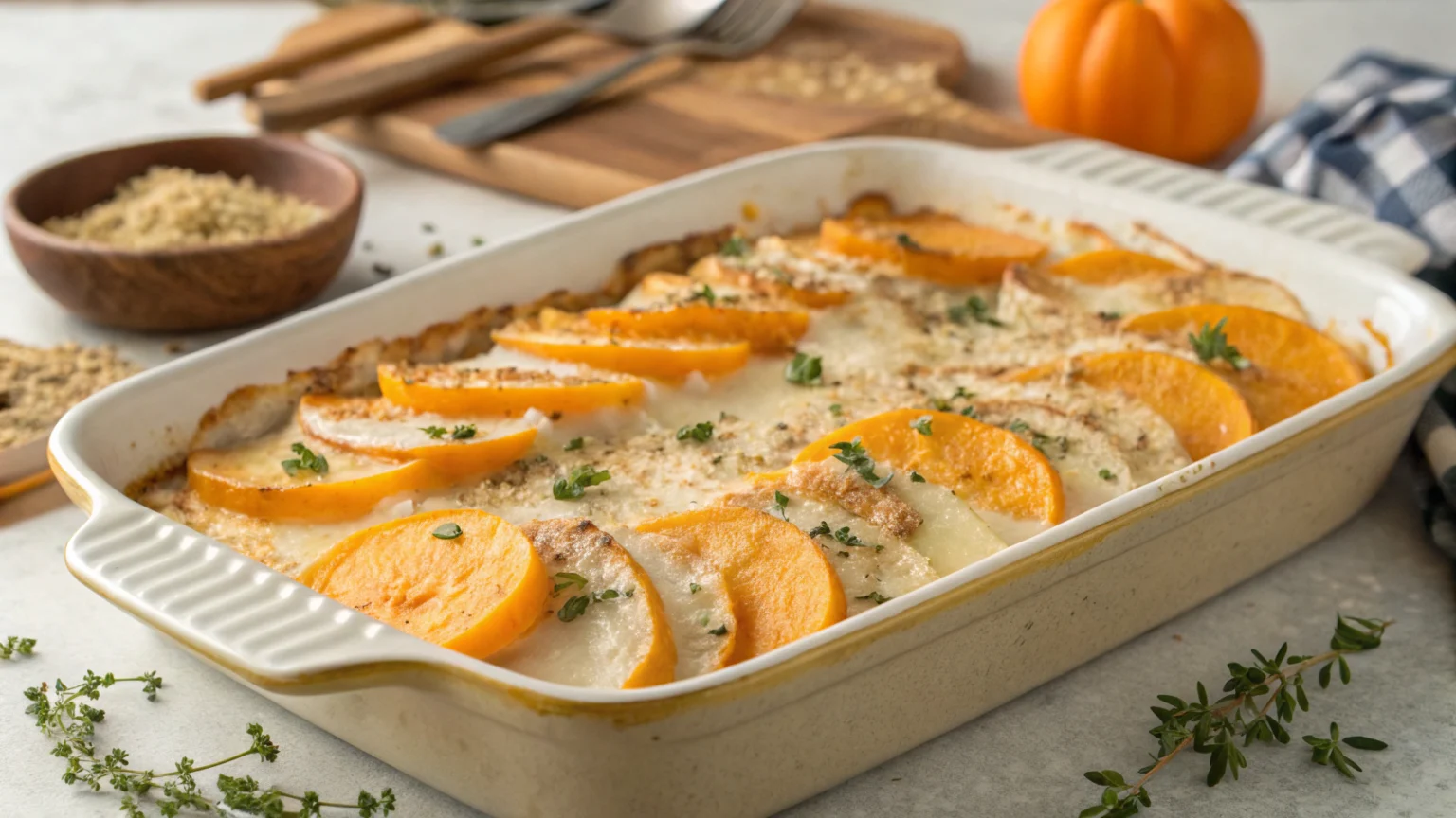 gratin butternut recette