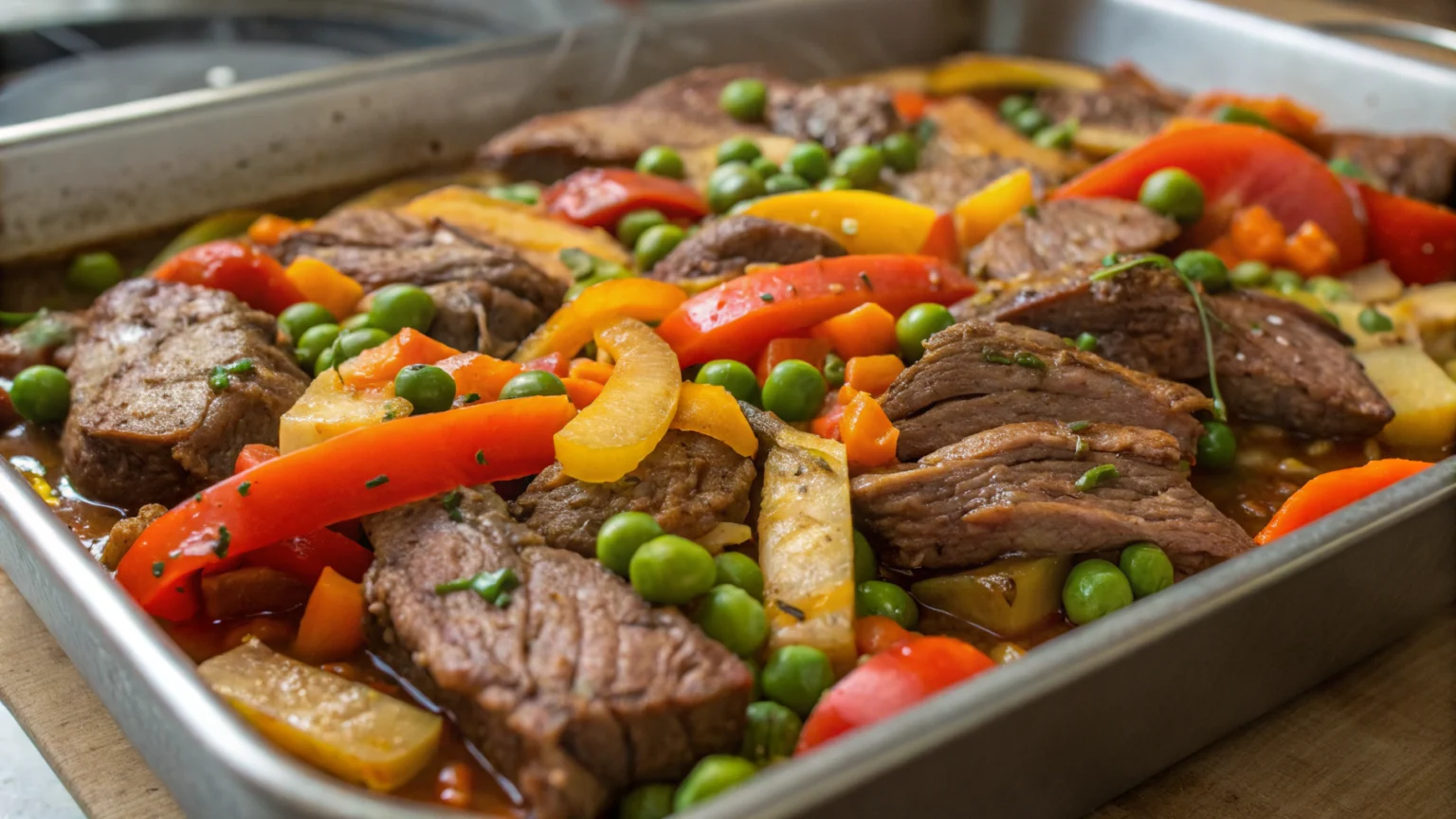 poêlée de boeuf aux légumes