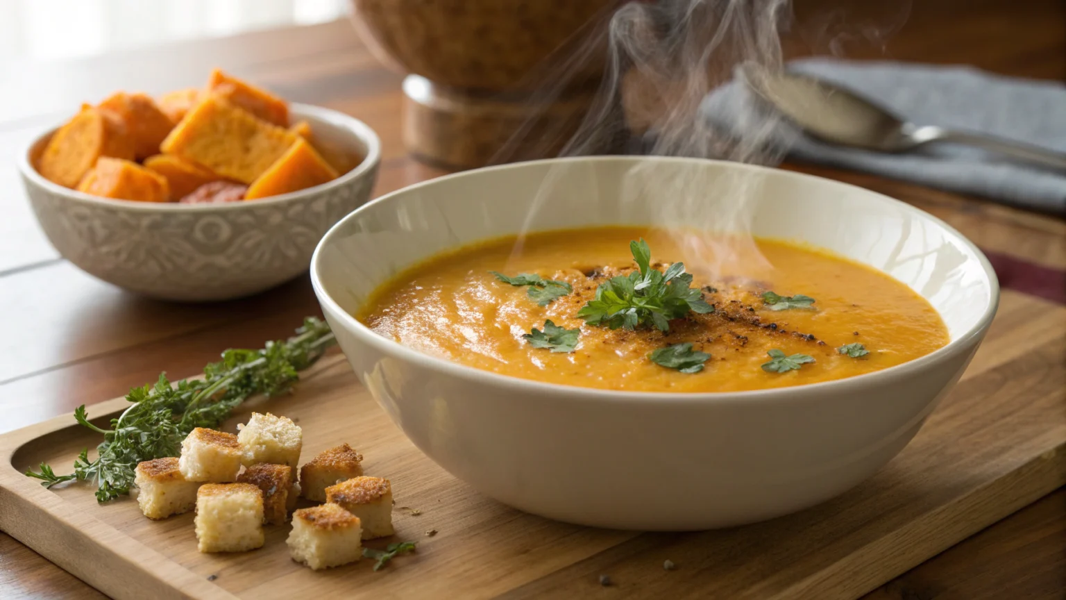 soupe de potimarron et carottes