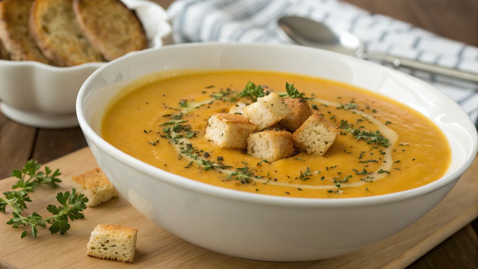 velouté butternut et carottes