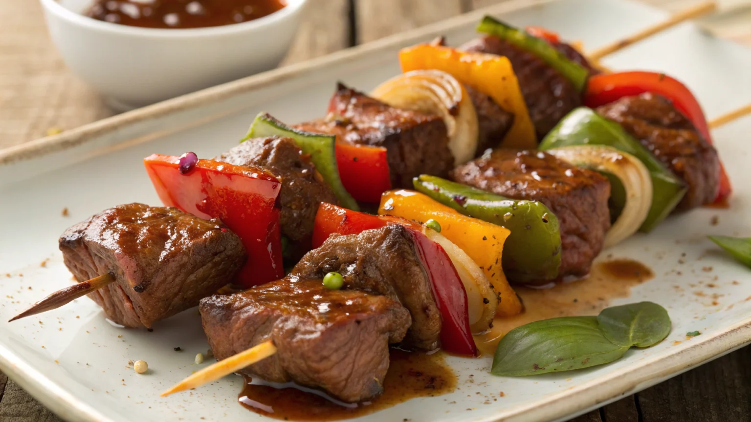brochettes de boeuf marinées