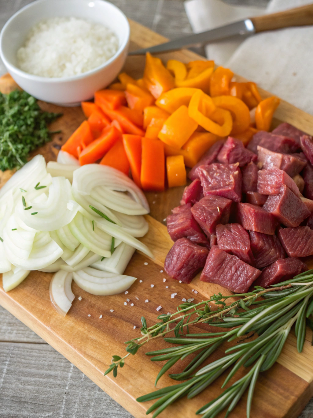 poêlée de boeuf aux légumes