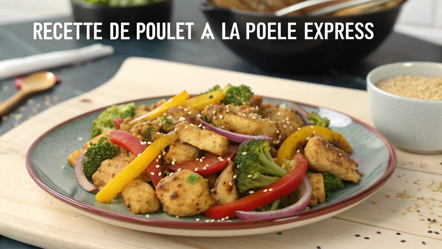 Recette de poulet à la poêle express