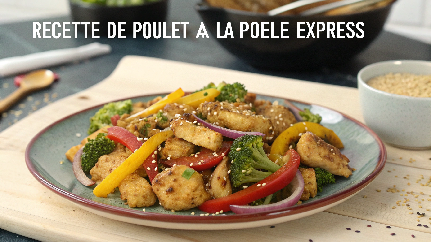 Recette de poulet à la poêle express