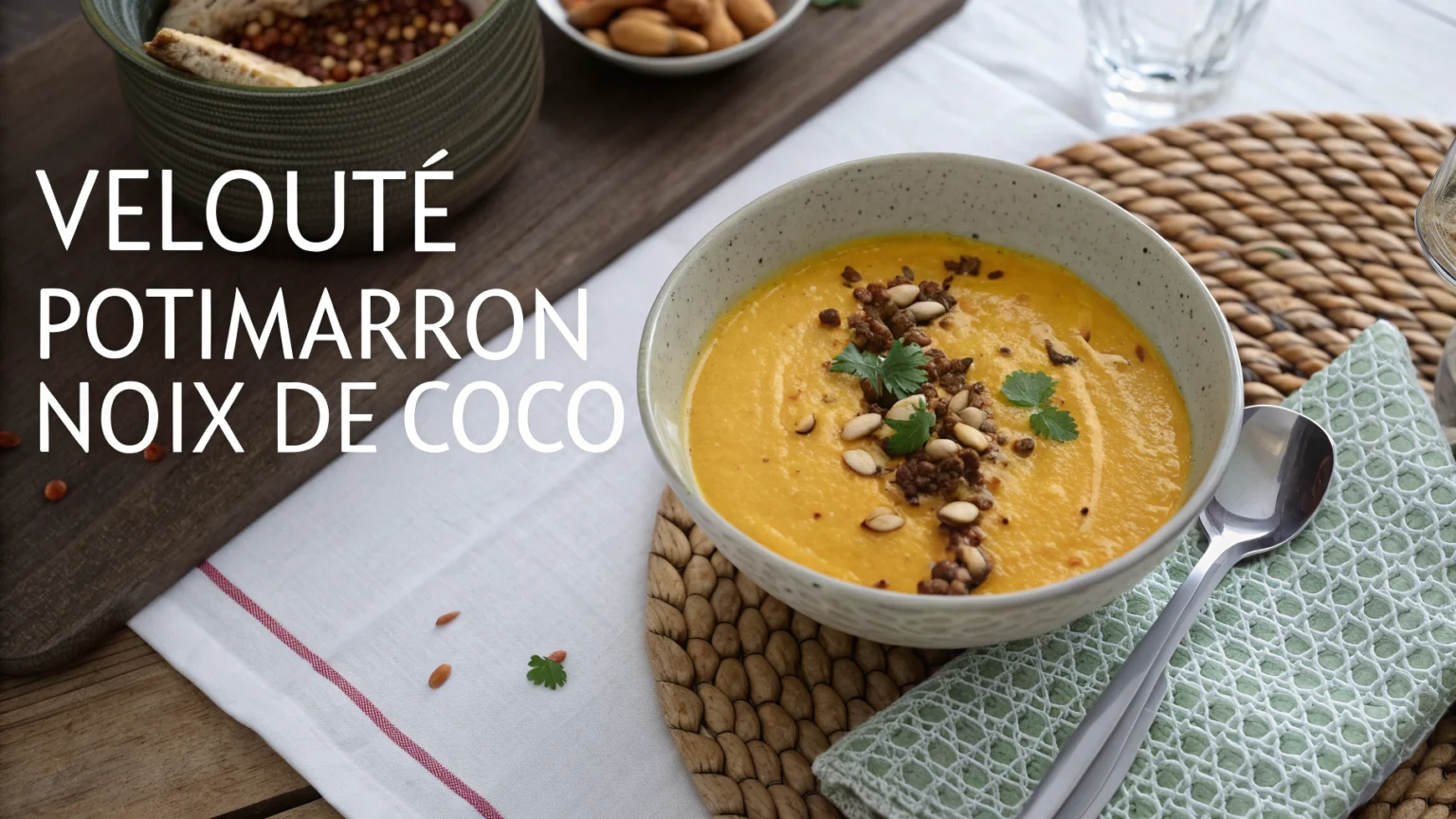 Velouté de Potimarron à la Noix de Coco