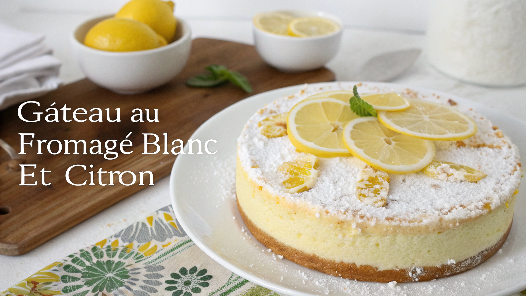 gâteau au fromage blanc et citron