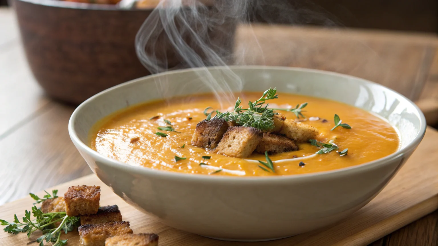 soupe de butternut et carottes