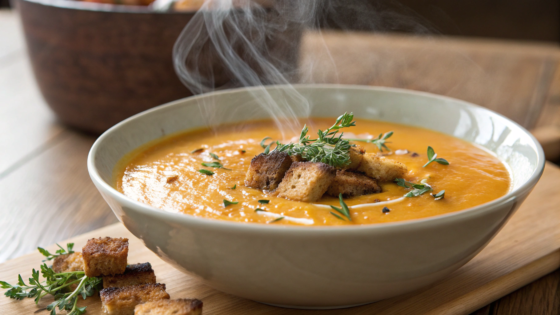 soupe de butternut et carottes
