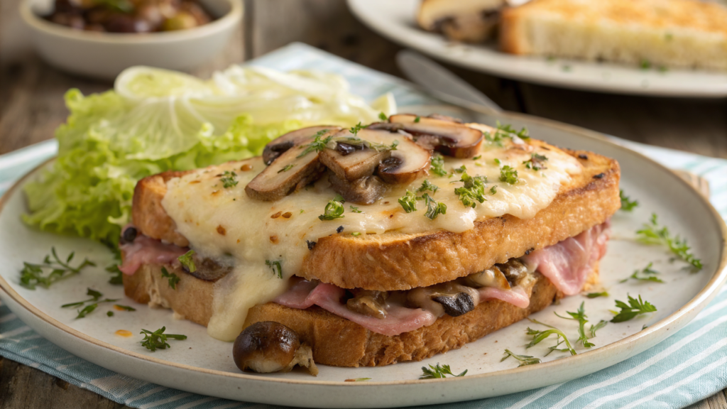 Recette Croque-Monsieur Gourmand aux Champignons