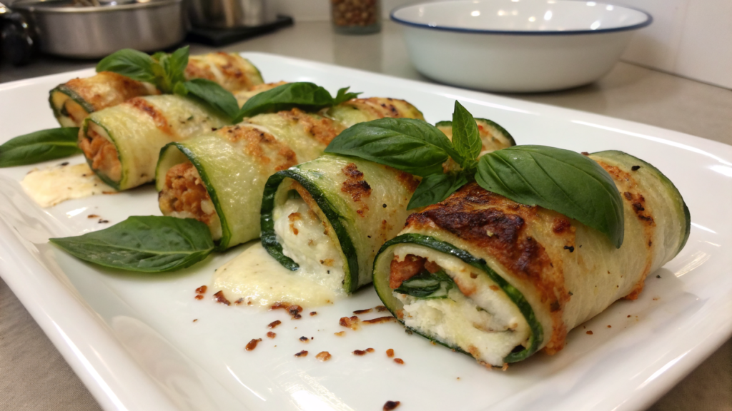 Rouleaux de Courgettes Farcis – Recette Légère et Élégante