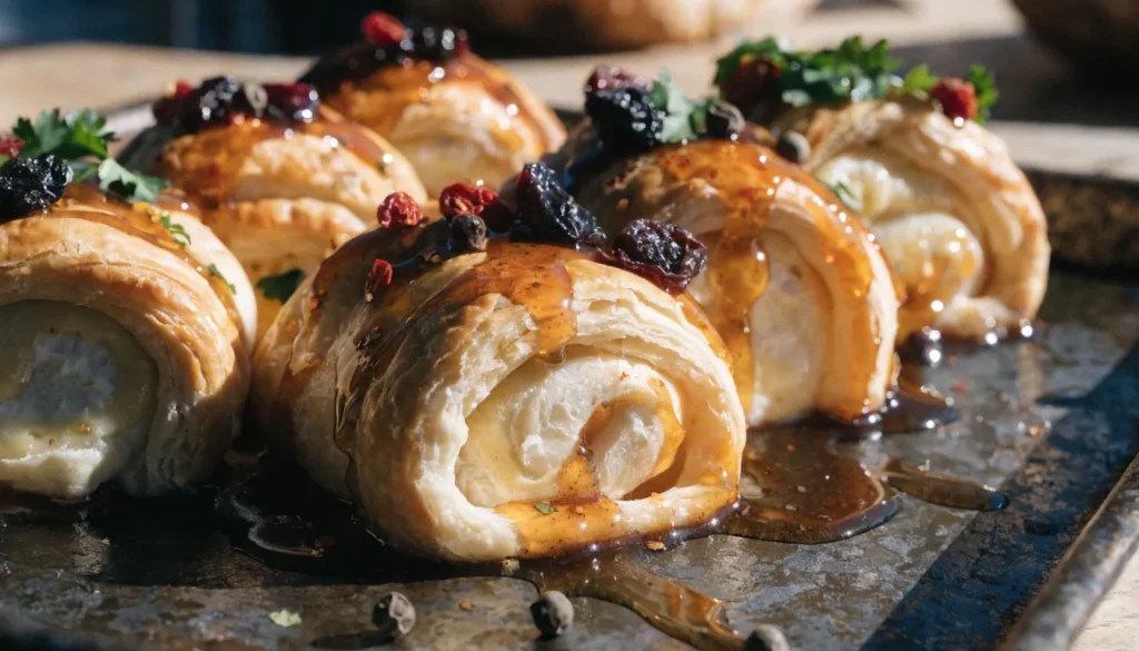 Rouleaux de Feta au Four au Miel Épicé – Recette Inoubliable