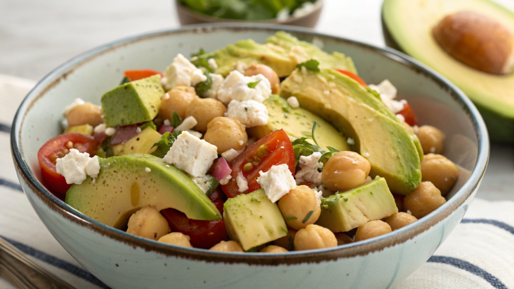 Chickpea Feta Avocado Salad: Easy & Healthy Summer Recipe