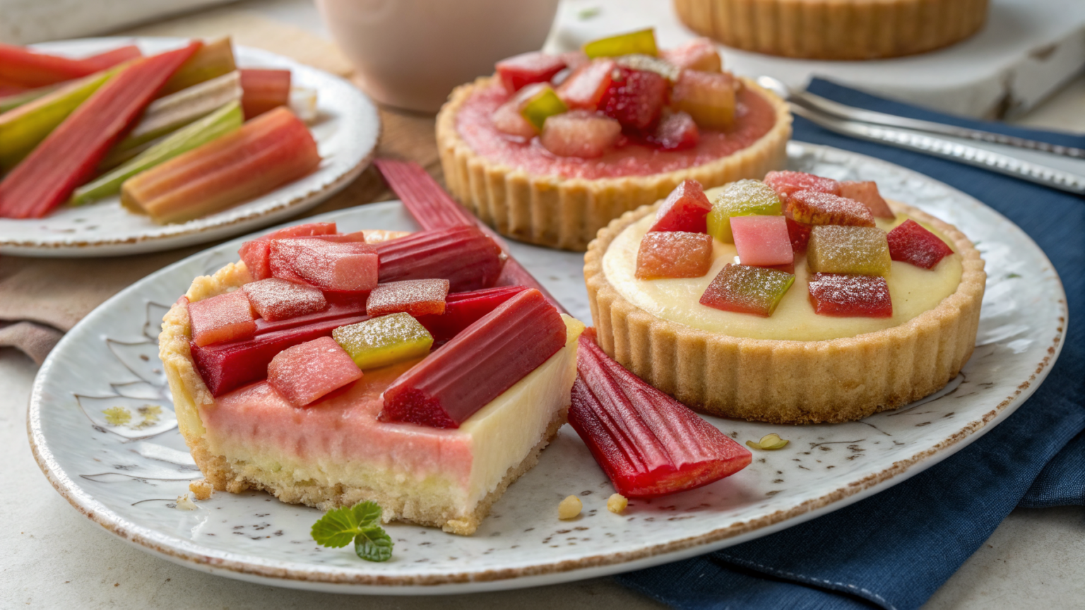 Desserts à la Rhubarbe