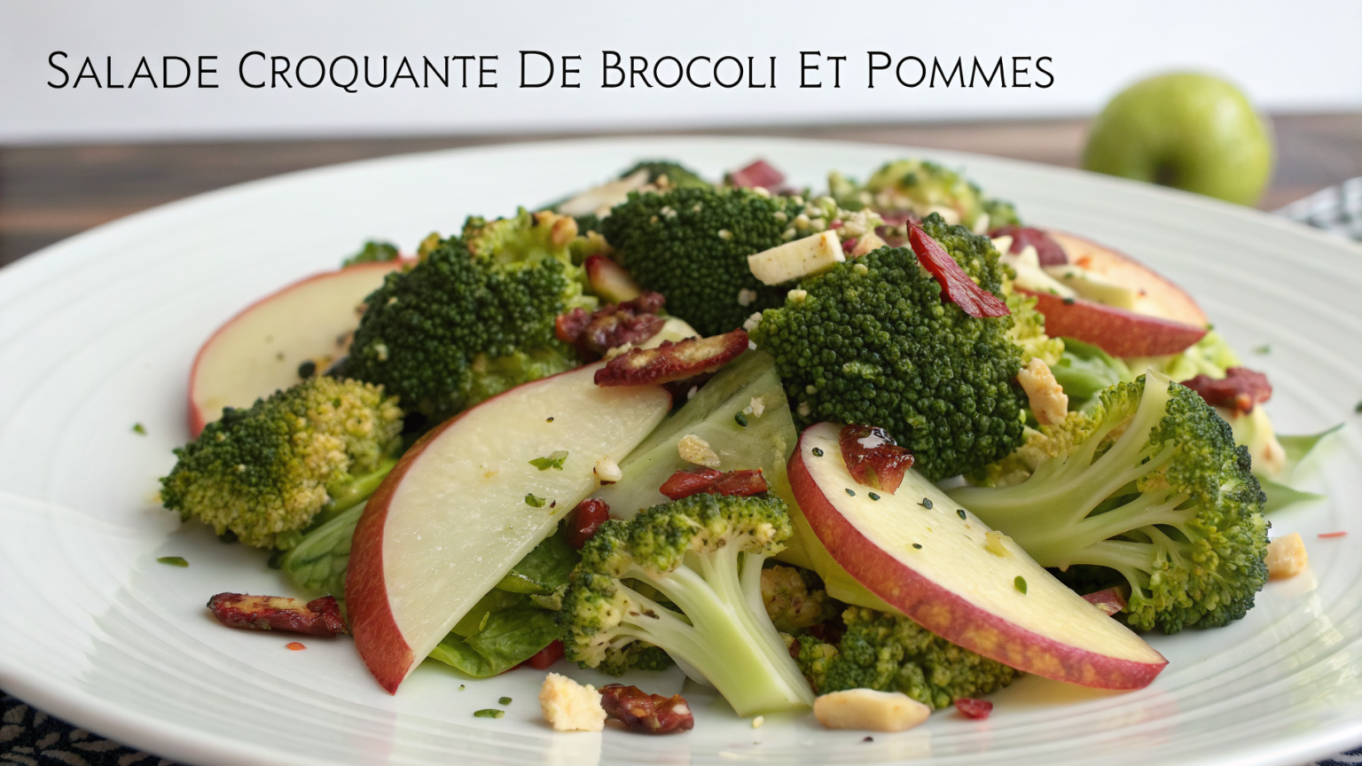 Salade croquante de brocoli et pommes