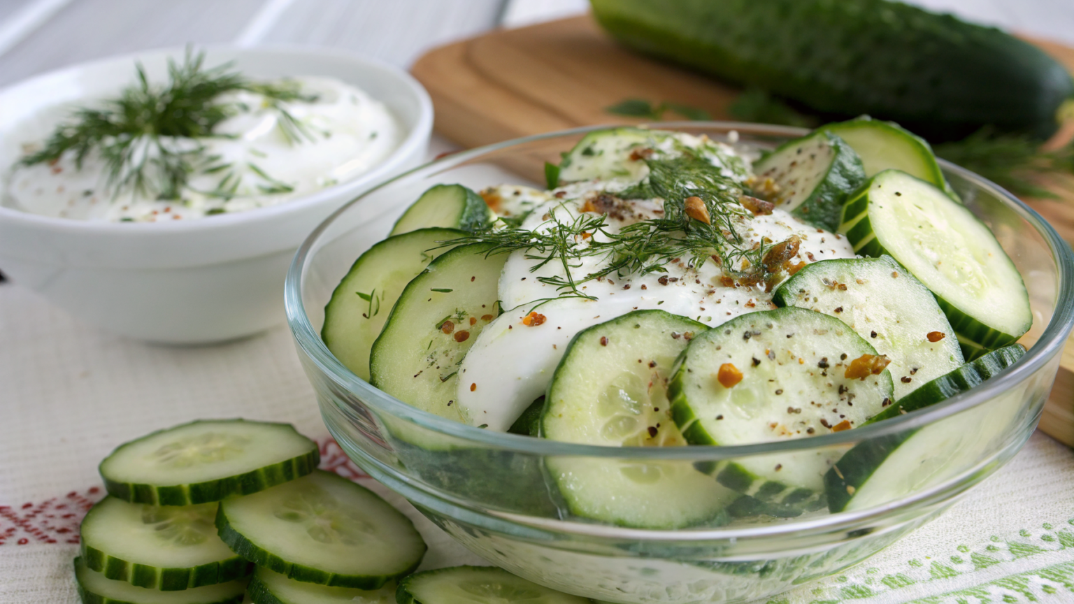 Salade de concombre au yaourt