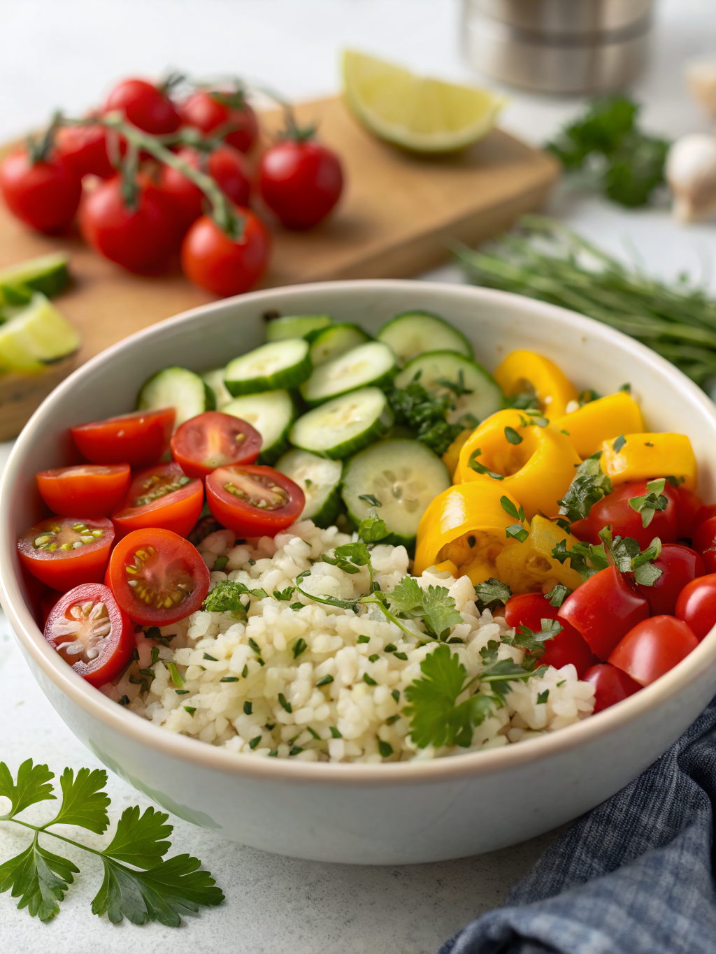 salade de riz froide originale facile